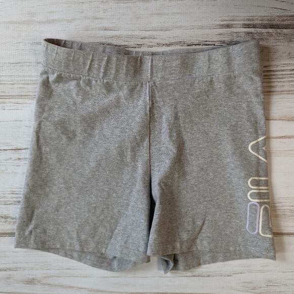 FILA Heather Gray Biker Shorts sz Medium - Picture 1 of 6